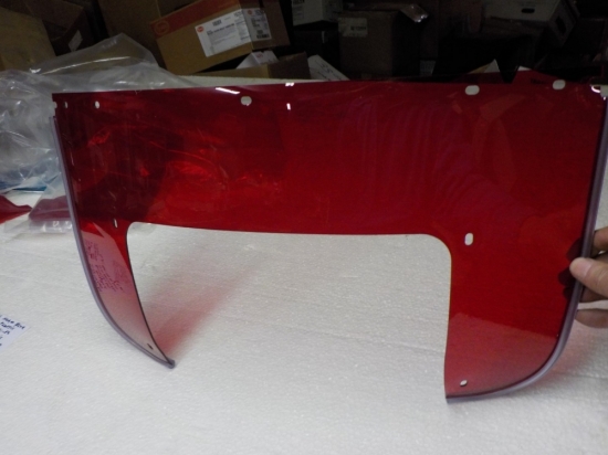 PANHEAD SHOVELHEAD "NEW REMAKE" 7-HOLE RED WINDSHIELD LOWER PLASTIC #58022-56